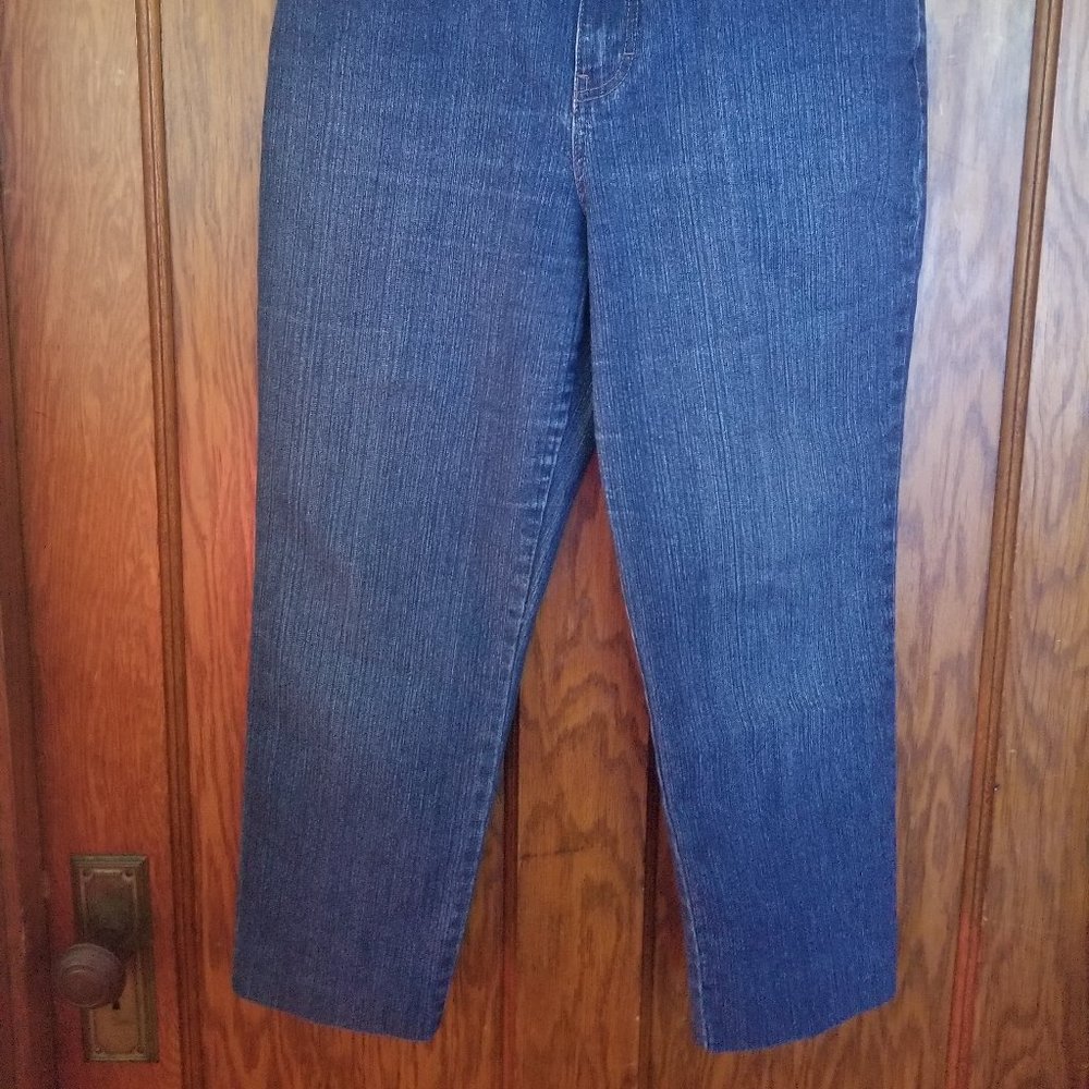 Gloria Vanderbilt Ladies Amanda Stretch Denim Jean Dark Blue, Size 10 Short - Picture 2 of 5